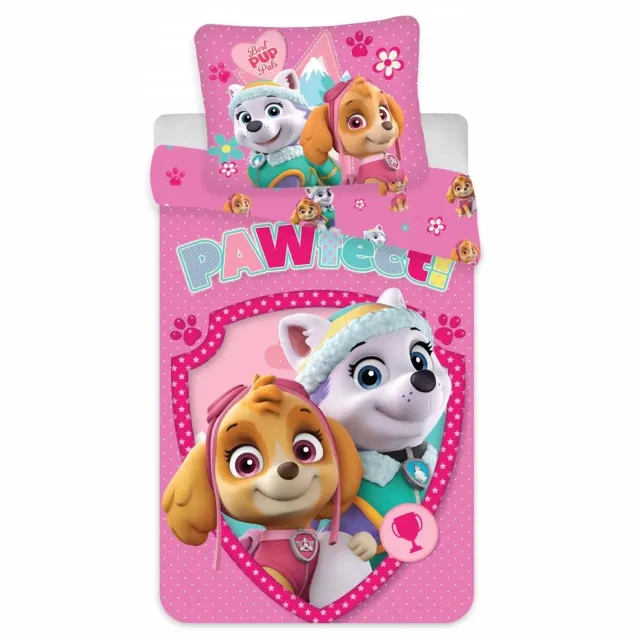 PAW Patrol Dekbedovertrek Pawfect - 140 x 200 cm - 70 x 90 cm Roze