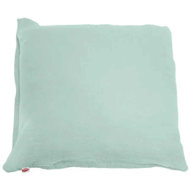 Matex Muslin - Kussensloop - 40x40 cm - Zacht - Rits Mintgroen