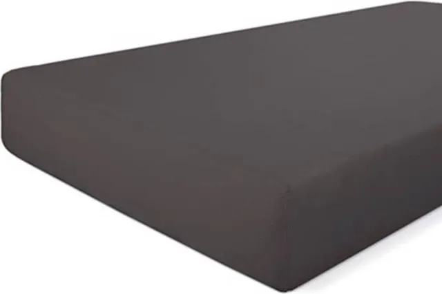 Walra Hoeslaken Jersey Stretch - 90x220 - 100% Katoen - Antraciet