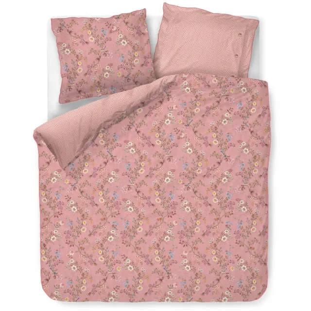 Pip Studio Lotus Lullaby dekbedovertrek - Eenpersoons - 140 x 200/220 cm - Roze