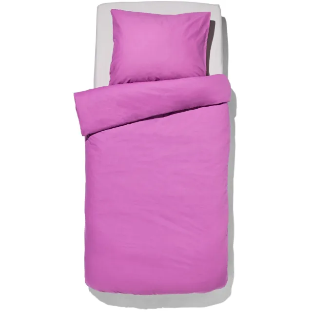 HEMA Dekbedovertrek zacht katoen violet (violet paars), foto 2