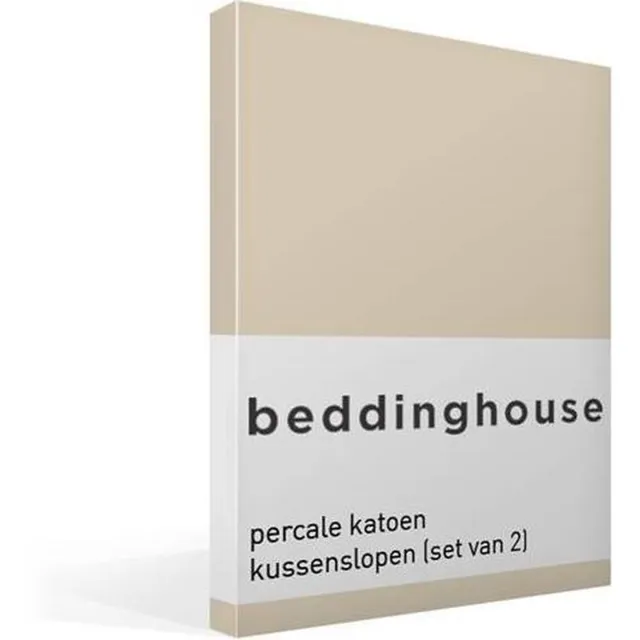 Beddinghouse Percale katoen - Kussenslopen - Set van 2 - Natural Wit