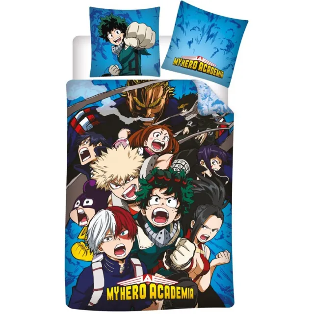 My Hero Academia Dekbedovertrek, Izuku - Eenpersoons - 140 x 200 cm - Katoen Multicolor