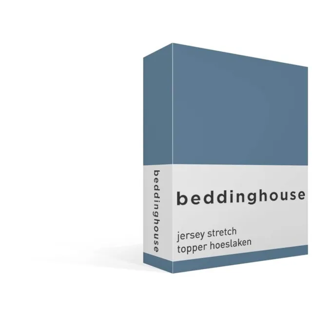 Beddinghouse katoen - Topper Hoeslaken - 160 x 200/220 cm Pocket depth: 25 cm - Blauw