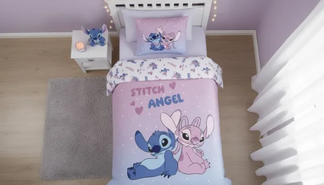 Disney Lilo & Stitch Dekbedovertrek - Polycotton Multi