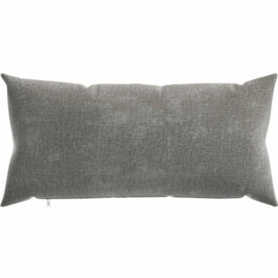 vidaXL Kussensloop 12 st HEERLEN Donkergrijs 40 x 80 cm Chenille Stof