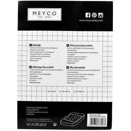 Meyco katoenen kindermatrasbeschermer wit, foto 2