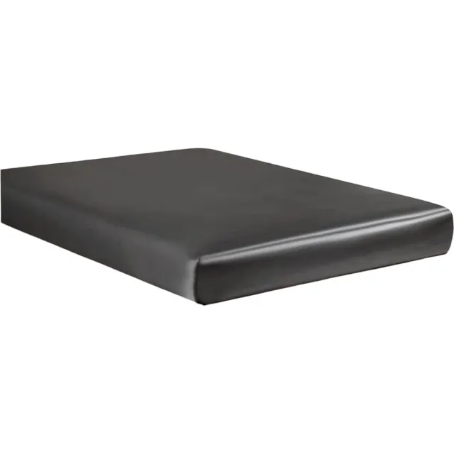 Beauty Silk Hoeslaken - Glans Satijn - Antraciet - 160x200