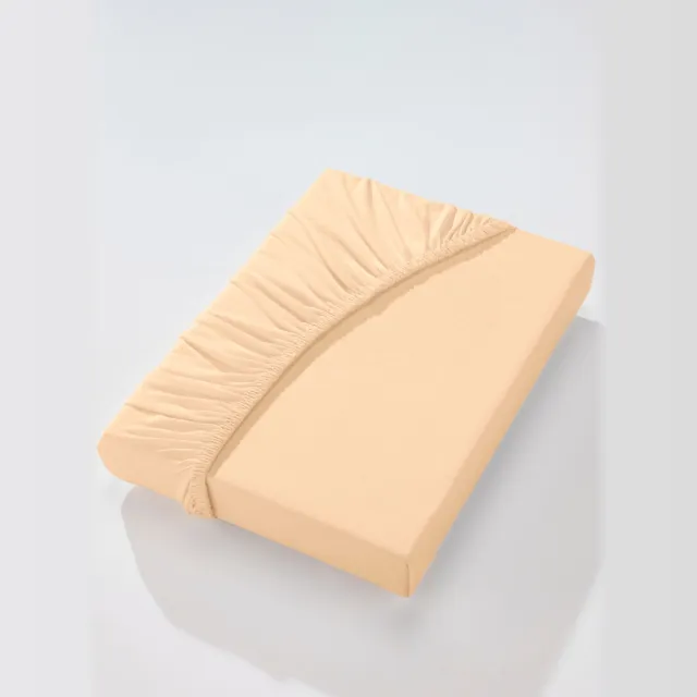 Hoeslaken getwijnde jersey beige, foto 2