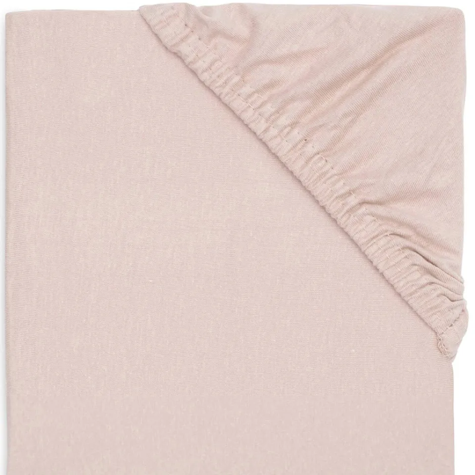 Jollein jersey hoeslaken voor boxmatras 75x95cm - Wild Rose Roze
