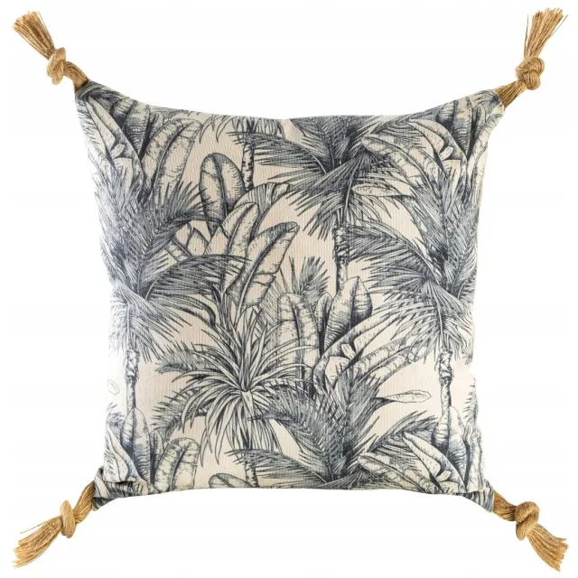 Eurofirany Decoratieve Kussenhoes Kiara 45x45 cm Beige Boho met Kwastjes