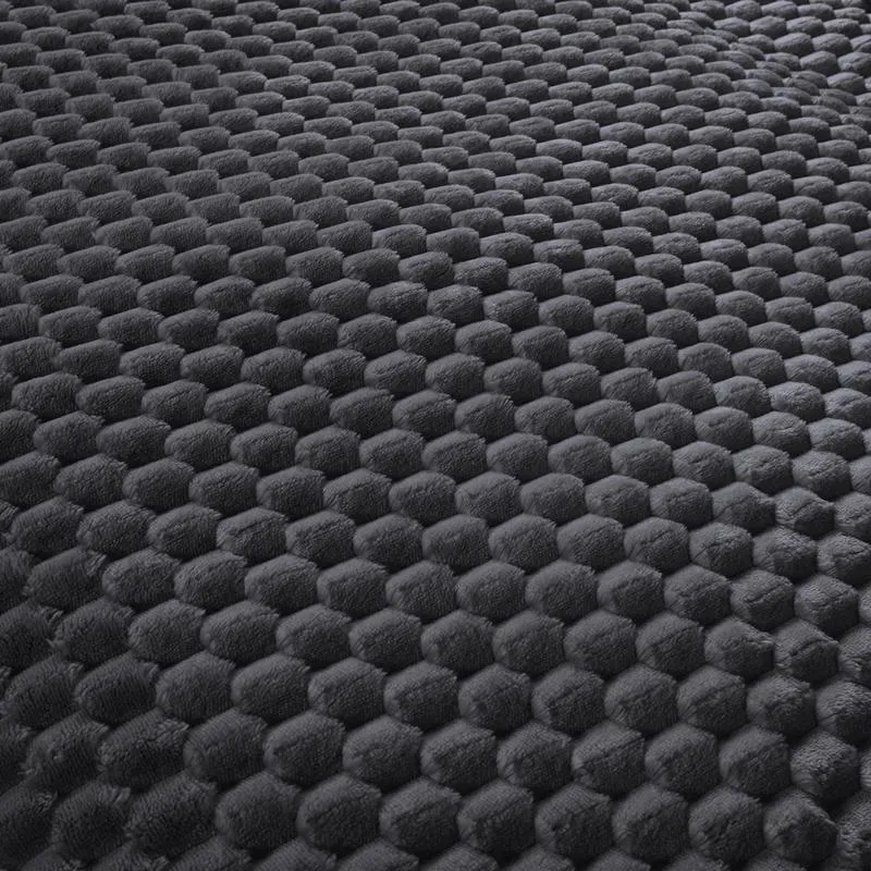 Teddy Hexagon dekbedovertrek - antraciet