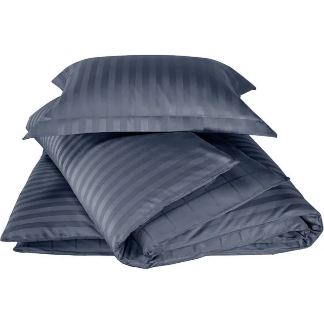 De Witte Lietaer Dekbedovertrek Katoen Satijn Zygo - Eenpersoons - 140 x 220 cm - Blauw