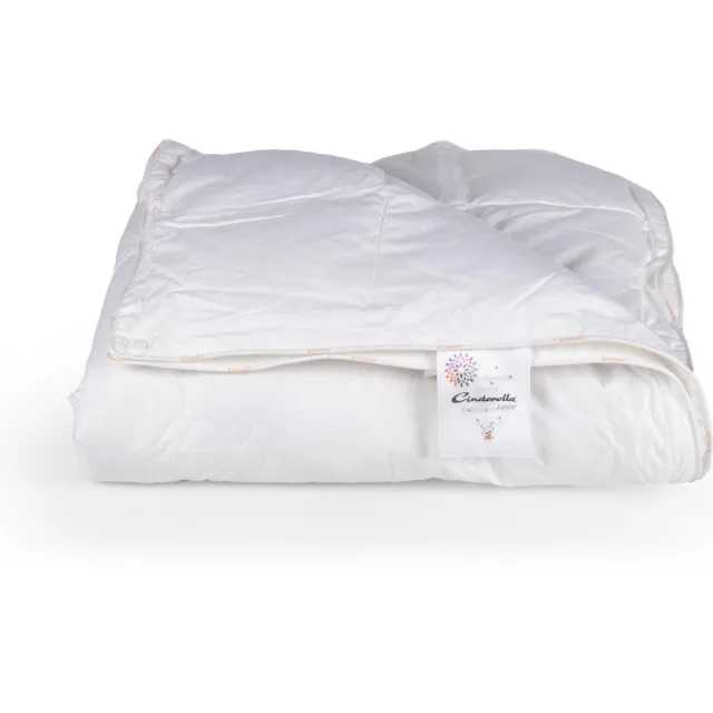 Cinderella Junior Blues 2.0 synthetisch 4 seizoenen dekbed 120x150cm wit