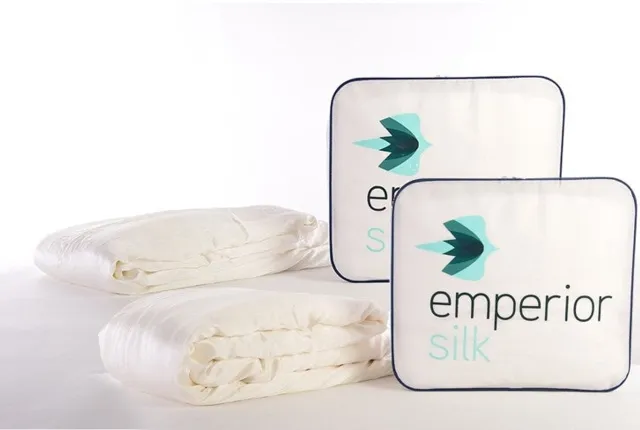 Emperior Silk 100% Zijden 4 Seizoenen dekbed Dolce (175+300g/m2) - zijden tijk - 260x240cm - Silk Heaven - 260x240cm Wit