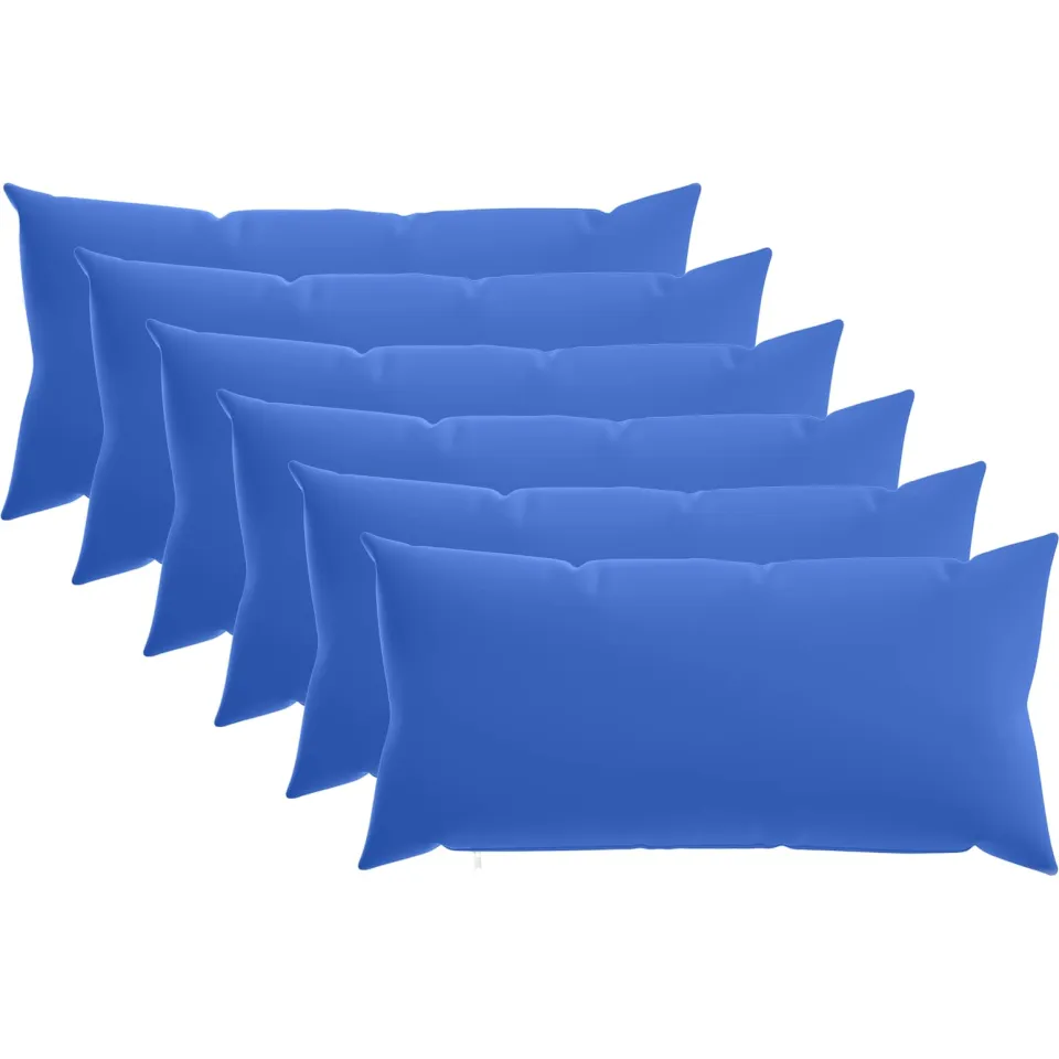 vidaXL Kussensloop 6 st HEERLEN Koninklijk Blauw 40 x 80 cm Polyester, foto 3