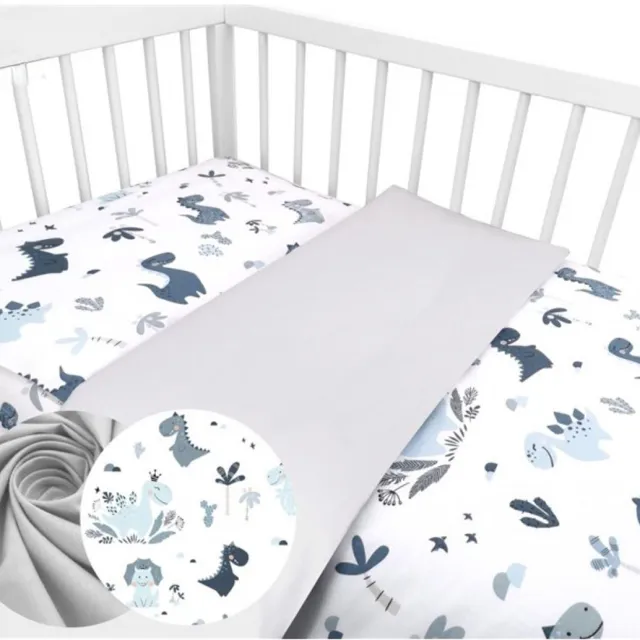 Zavelo Peuter Dekbedovertrek Dino's Blauw