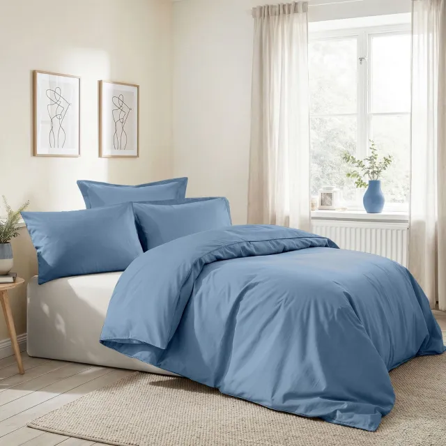 L'essentiel Maison Dekbedovertrekset – Blauw – Katoen (Ranforce)