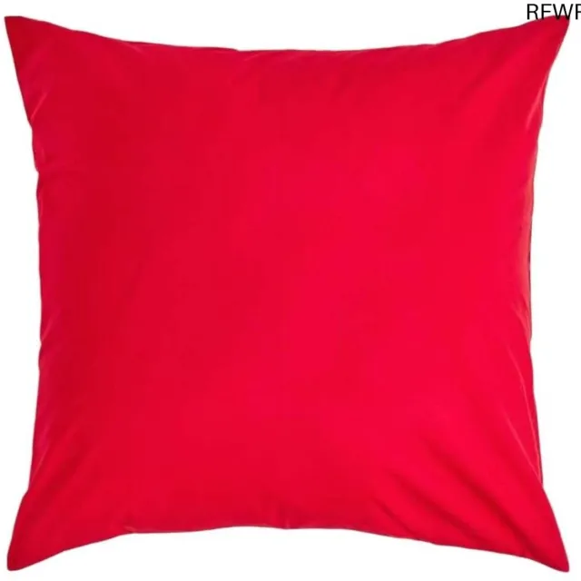 RFWR Kussensloop 40 x 40 cm - Rood - 100% Egyptisch Katoen met Ritssluiting