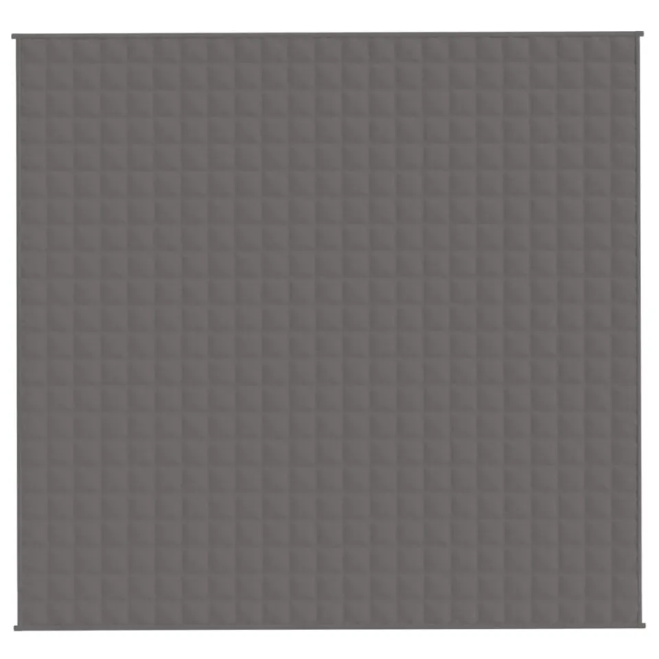 vidaXL Verzwaringsdeken 220x230 cm 15 kg stof grijs