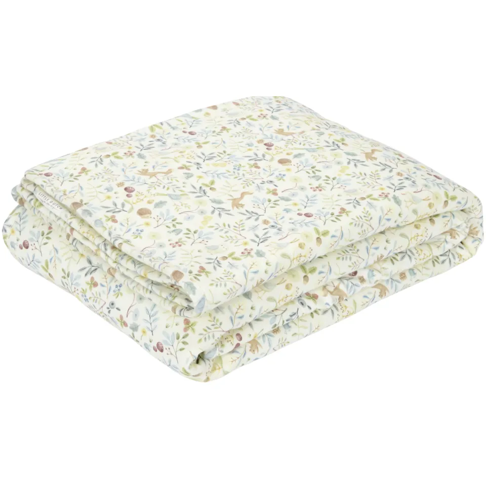 Little Dutch wiegdeken Forest Wonders offwhite/blauw/beige, foto 2