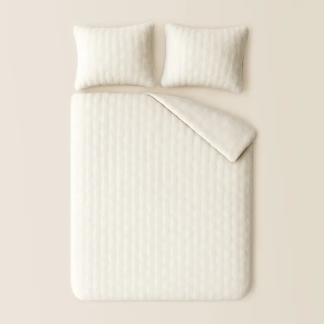 Zydante Dekbedovertrek Set - Dkebedhoes met 2 kussenslopen - Rabbit Bubble - Off White