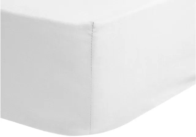 Good Morning hoeslaken effen kleur - Lits jumeaux 180x200 cm - Terra - 100% Katoen jersey