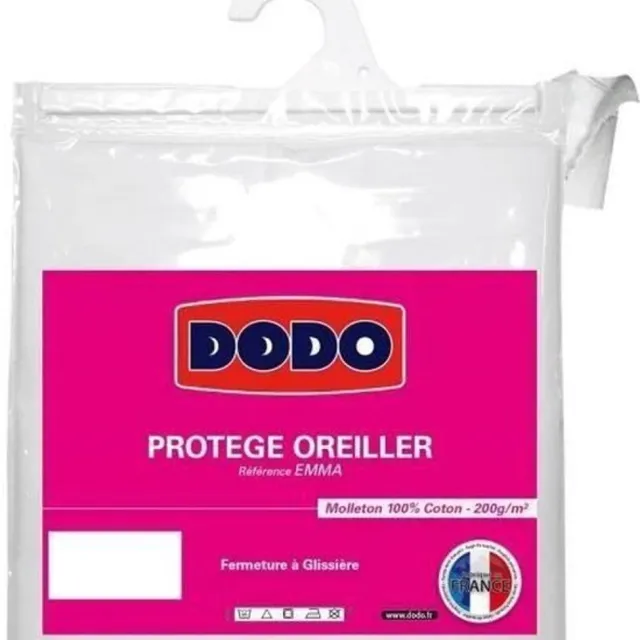Vente-unique Absorberende kussenbeschermer DODO - 65 x 65 cm - ULTRA CONFORT Wit