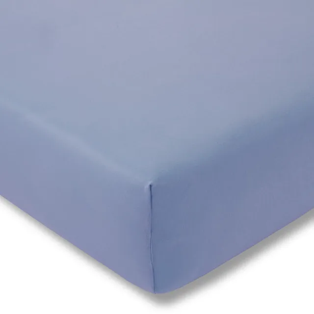 Cevilit Matrasbeschermer molton stretch K370 met hoge hoeken 180-200 x 200-220 Lichtblauw
