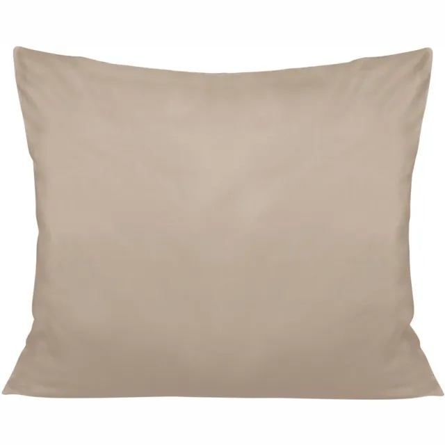 Darymex Katoen Satijn - Kussensloop - 100% Katoen - Met Ritssluiting - 50x80 cm - Donkerbeige