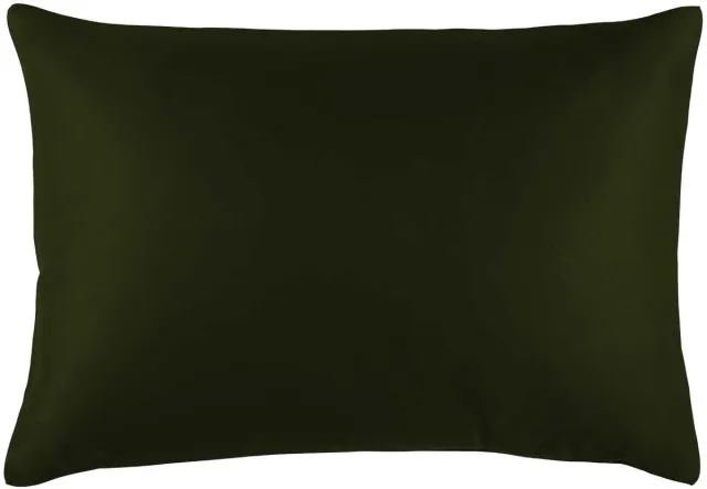 De Witte Lietaer Kussensloop Olivia Khaki - 50 x 70 cm - Groen - Katoen Satijn