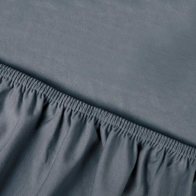 kayori Saiko Topper Hoeslaken Premium Jersey - 80-100x200-220cm - Matrasdikte 12 cm - Biologisch Katoen - Denim