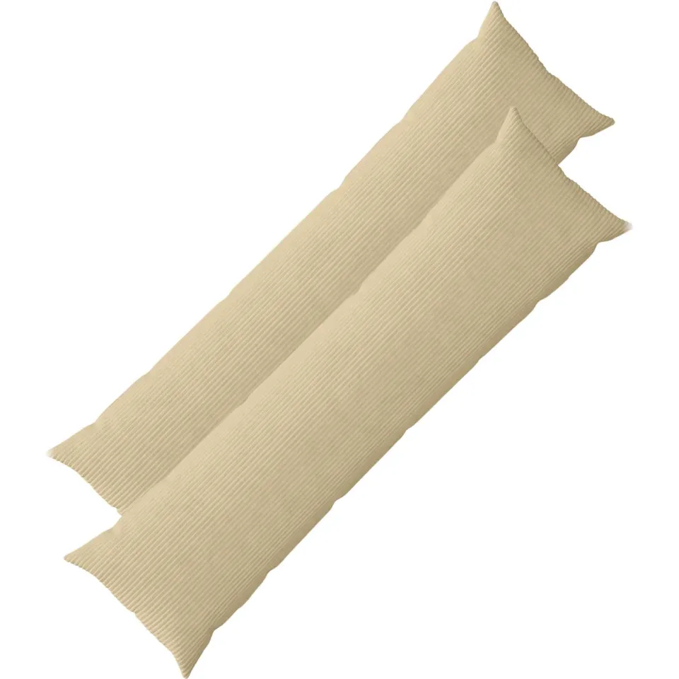 vidaXL Kussensloop 2 st HEERLEN Grijs groen 40 x 145 cm corduroy, foto 3