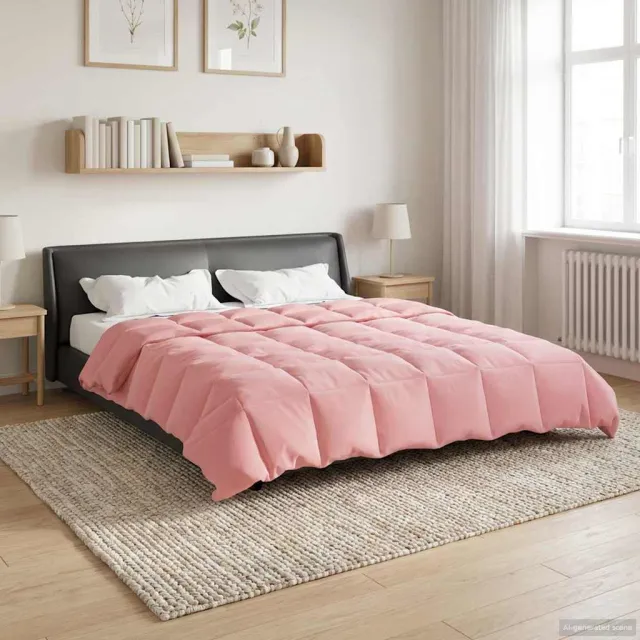 vidaXL Zomer Dekbed 220 x 240 cm Zomer Microfiber (100% polyester) Roze