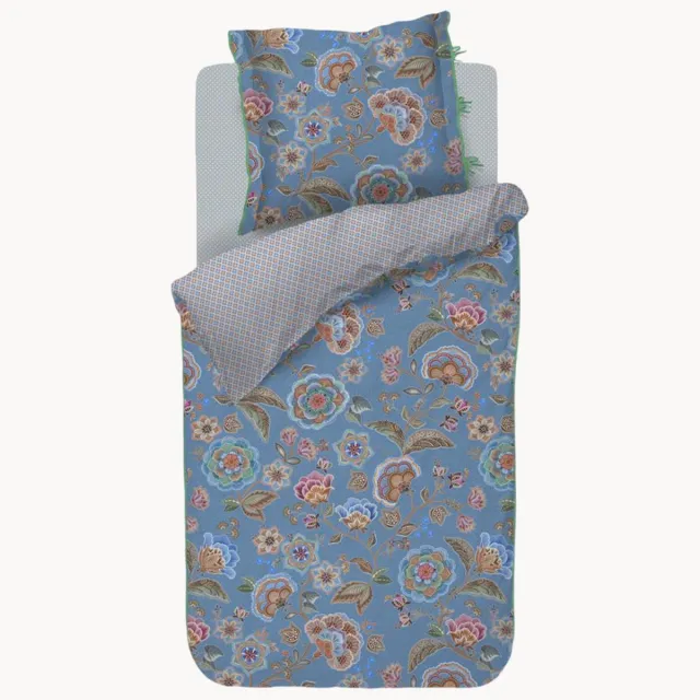 Pip Studio Katoenen perkal dekbedovertrekset Matata Blauw