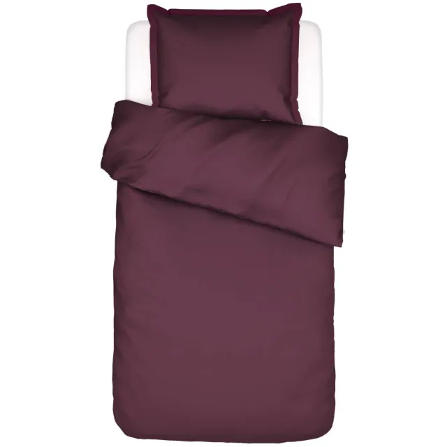Essenza Aziza egyptisch katoenen dekbedovertrek mauve wine