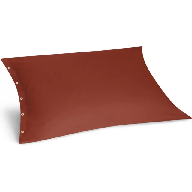 Yumeko kussensloop flanel fluweel rood 70x90 - Biologisch & ecologisch - 1 stuk Red Velvet