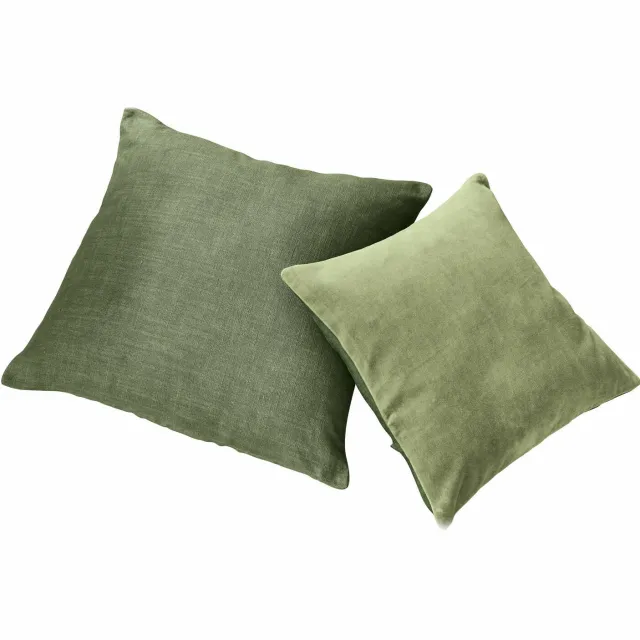 Loberon Kussenhoes set van 2 Salina groen