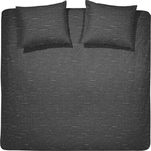 Damai Dekbedovertrekset bio katoen hombre black 2 persoons dekbedovertrek 200 x 200 cm + 2 slopen 80x80 cm Zwart