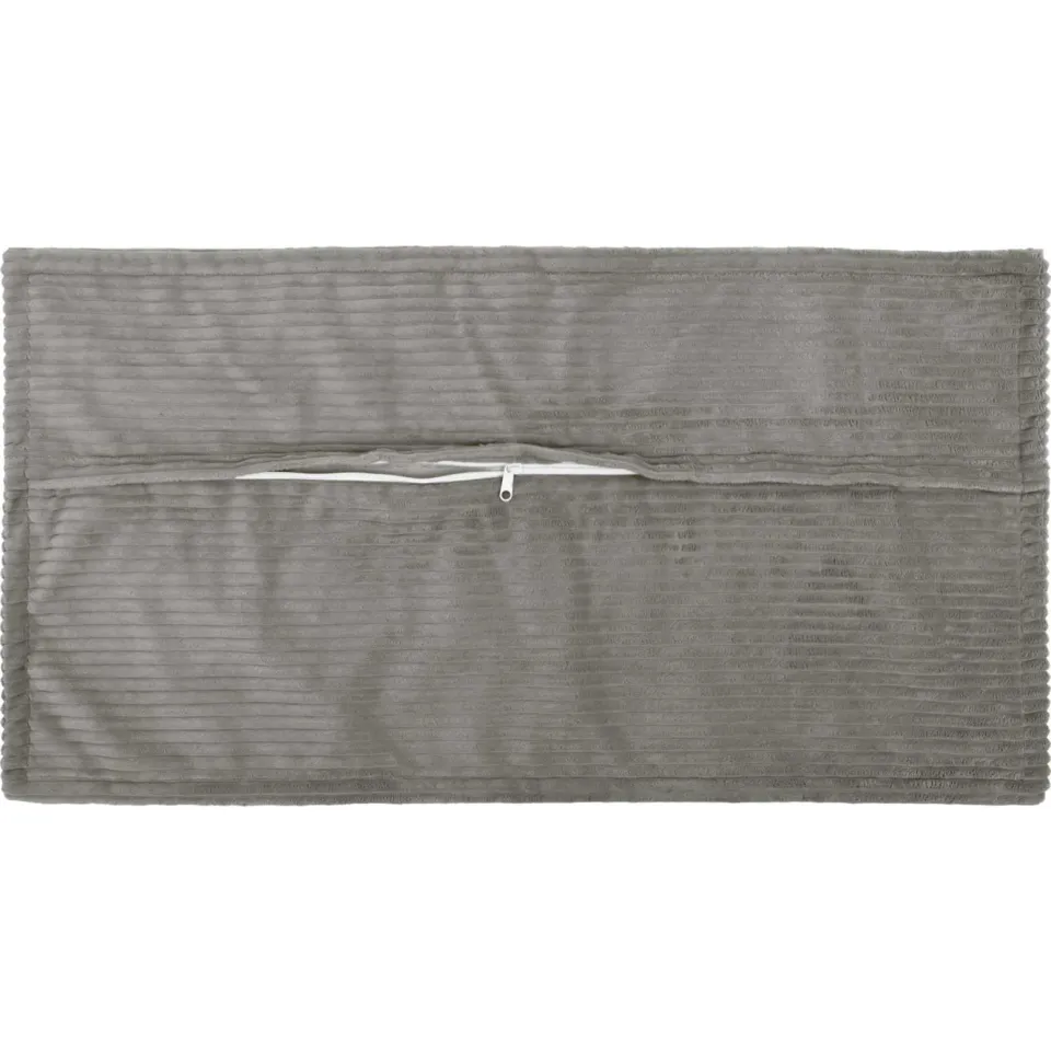vidaXL Kussensloop 6 st HOUTEN Lichtgrijs 40 x 80 cm corduroy, foto 4