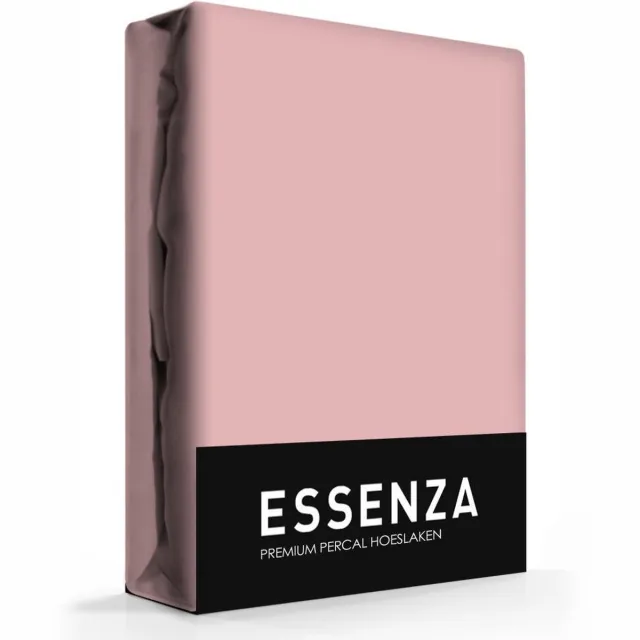 Essenza Hoeslaken Premium Percal Pink - 120 x 190 cm roze