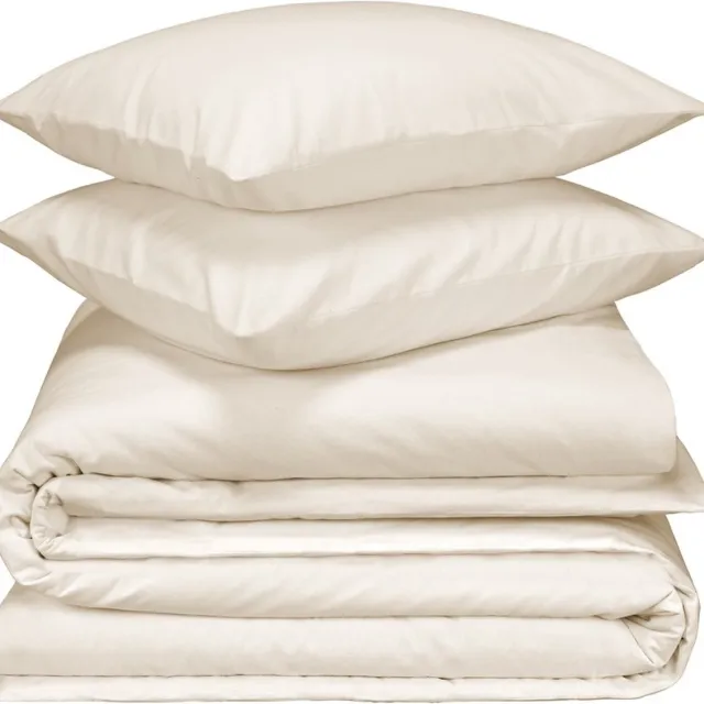 De Witte Lietaer Dekbedovertrek Laura Soft White - Lits Jumeaux - 240 x 220 cm - Katoen Flanel Wit