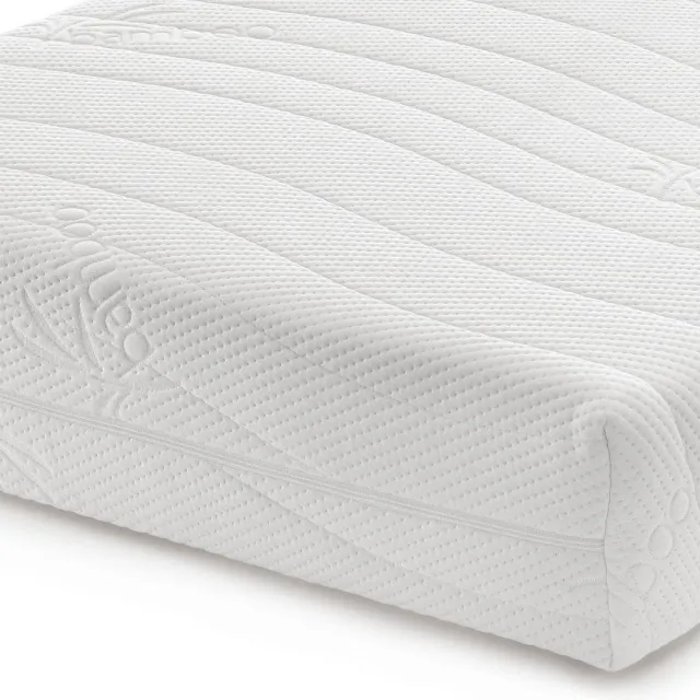 Sweet Night Design Bamboo Matrashoes Met Rits - 80 x 200cm Dikte 25cm Wit
