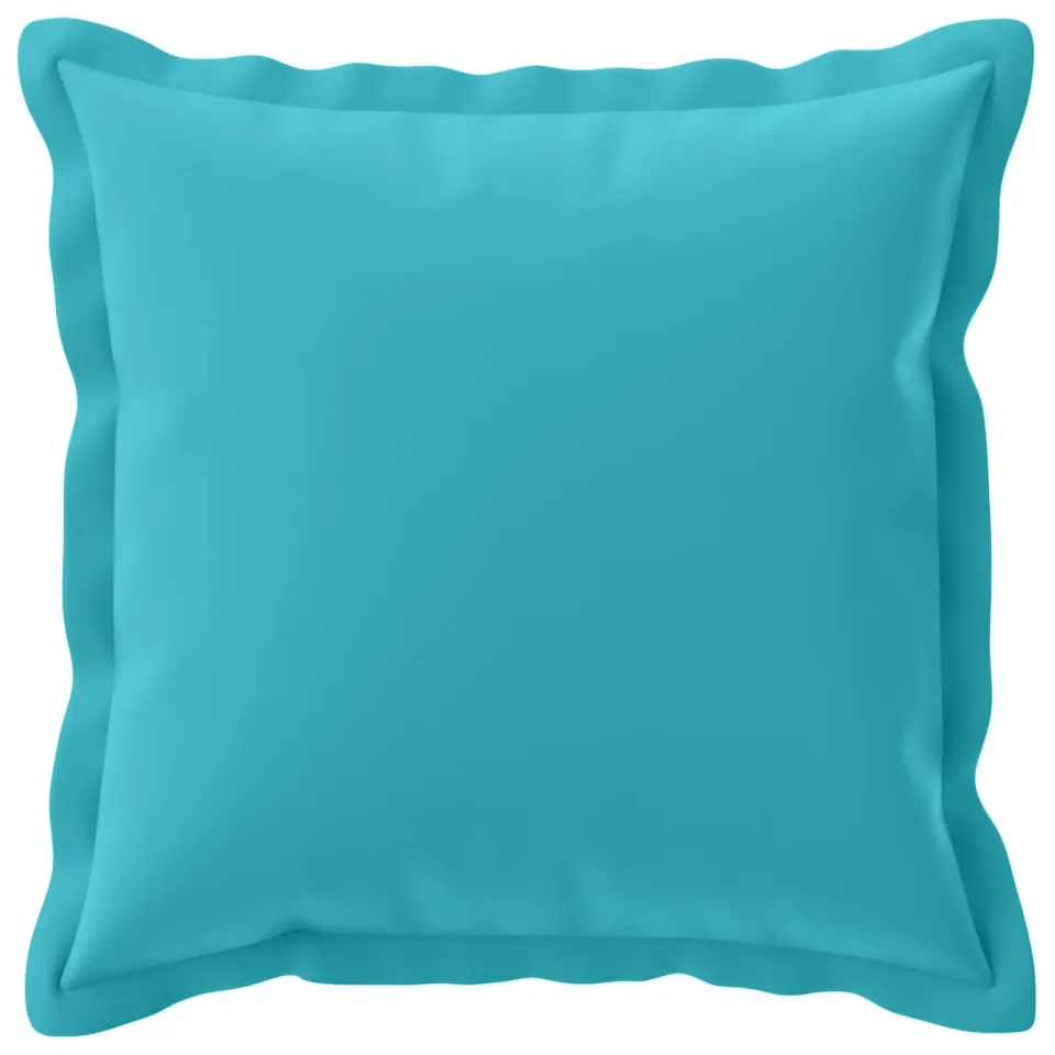 vidaXL Kussensloop 6 st HOUTEN Turquoise 30 x 30 cm Polyester