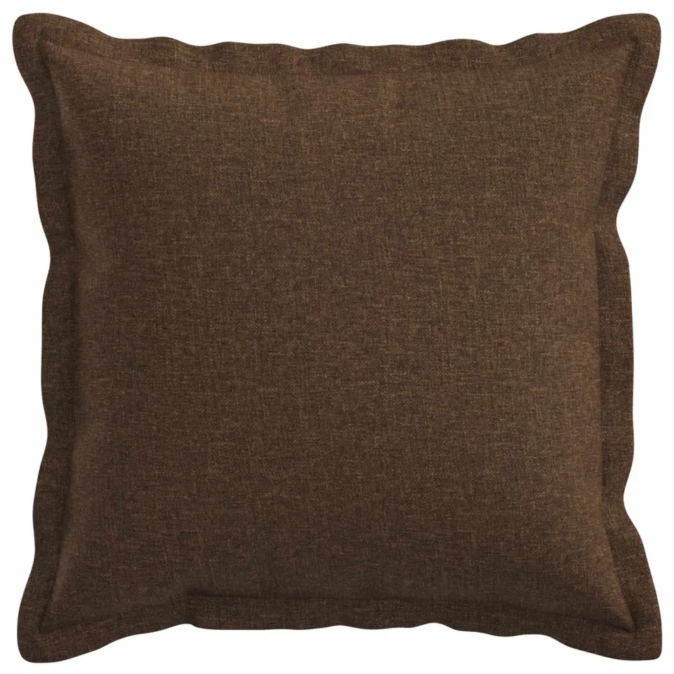 vidaXL Kussensloop 12 st HOUTEN Bruin 45 x 45 cm Faux Linnen, foto 2