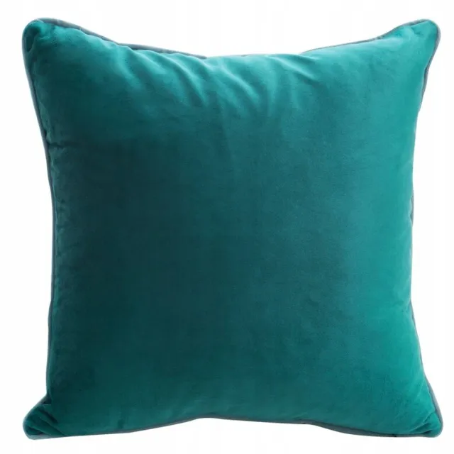 Eurofirany Velours Sierkussenhoes 40x40cm Donker Turquoise - Zacht en Decoratief