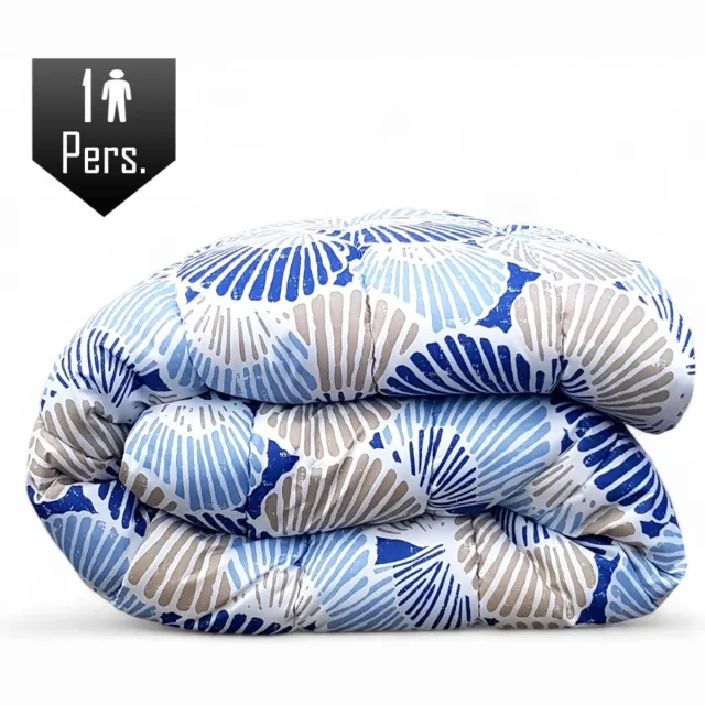 bedlin Dekbed bedrukt 140x200cm Schelp/African Blue Multicolor