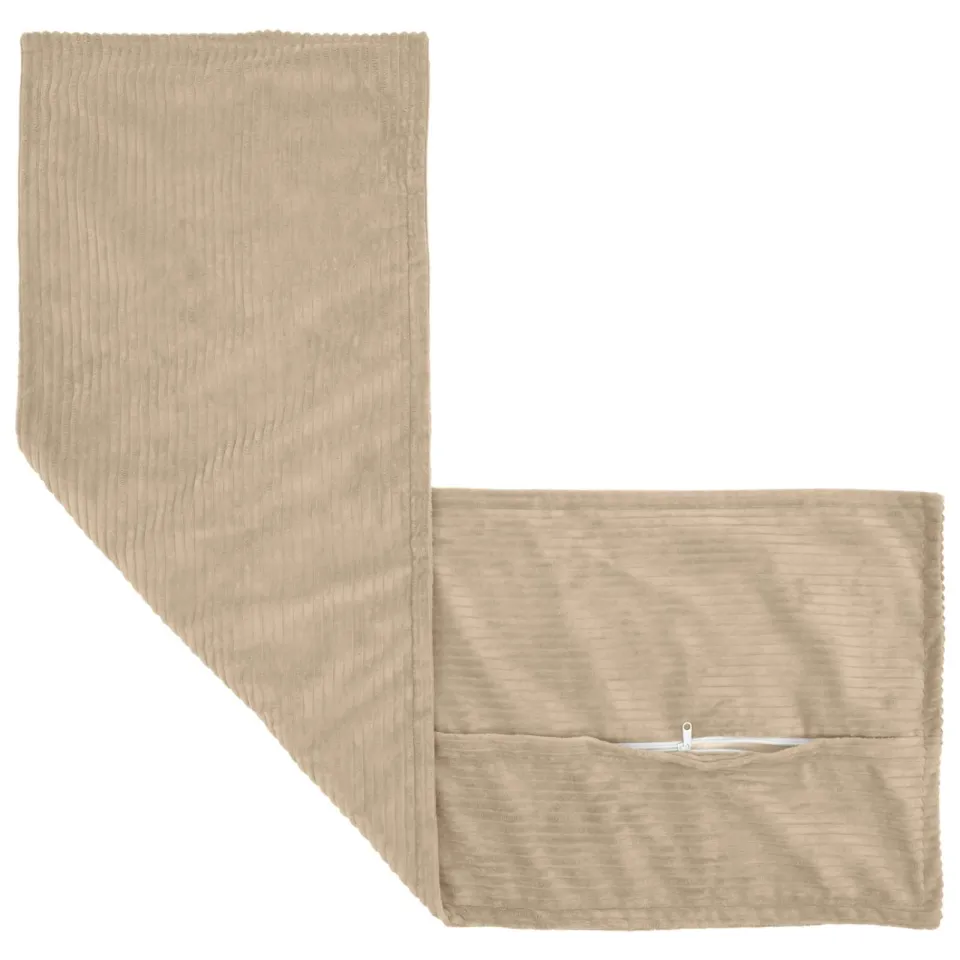 vidaXL Kussensloop 2 st HOUTEN Taupe 40 x 145 cm corduroy, foto 4