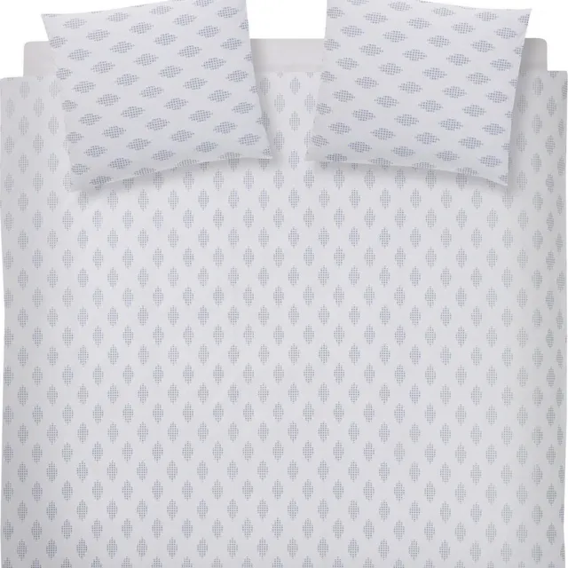 Damai Taki Dekbedovertrek - Katoen - Tweepersoons - 200x200/220 cm - White