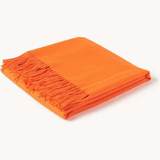 Elvang Plaid Luxury uit baby-alpacawol Oranje